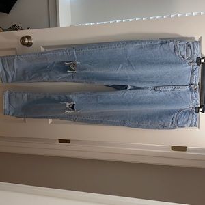 Long boyfriend cut ASOS jeans. 36” Length.